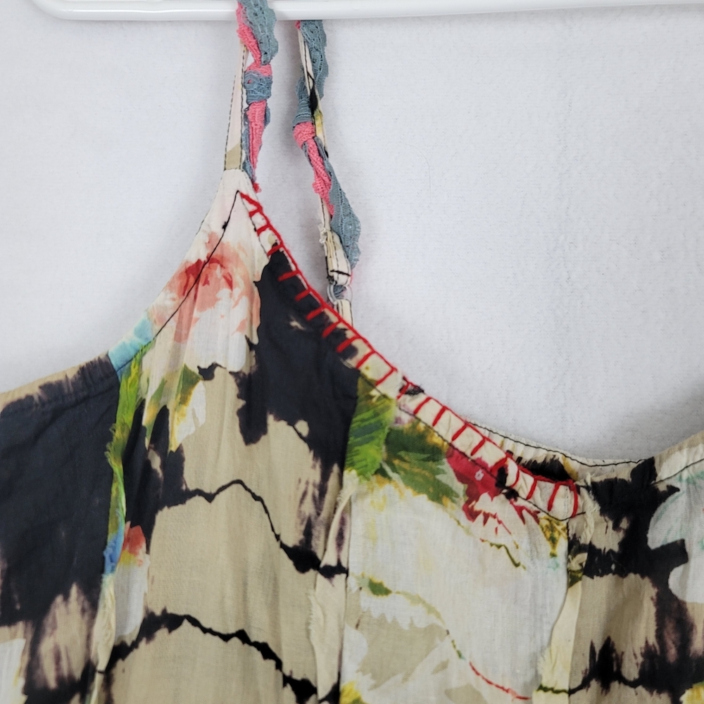Tianello XL Tie-Dye Eclectic Spaghetti Strap Dress Garden Fairy Artsy Whimsical - Picture 5 of 6